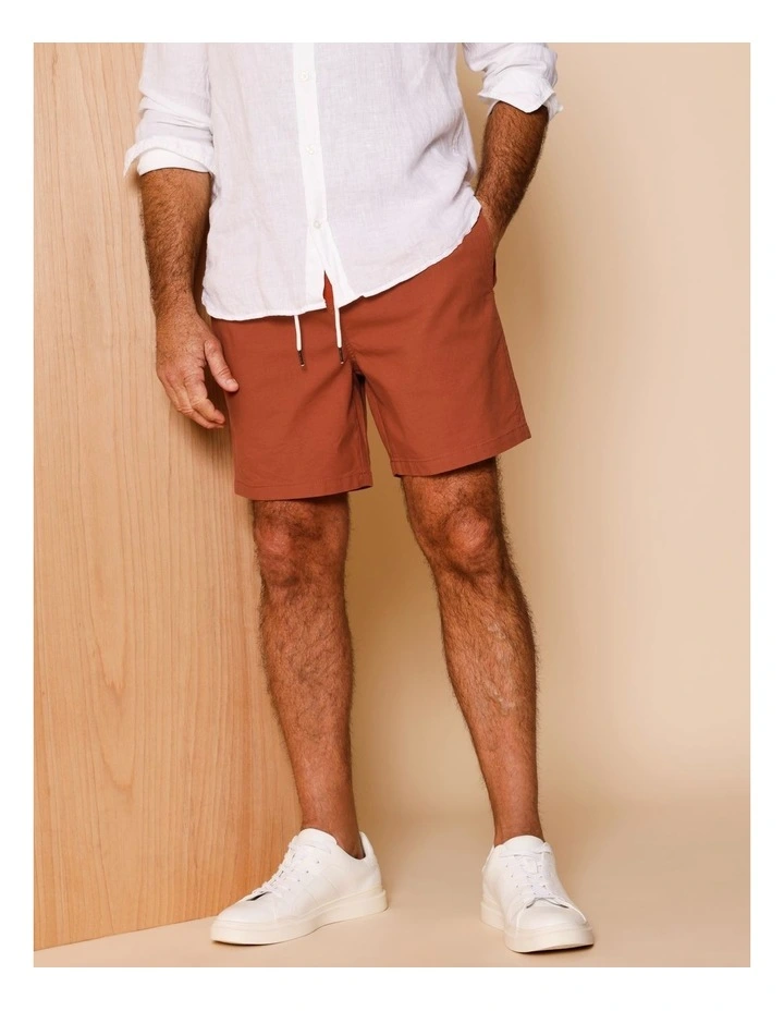 Dean Textured Deck Short in Rust image 1