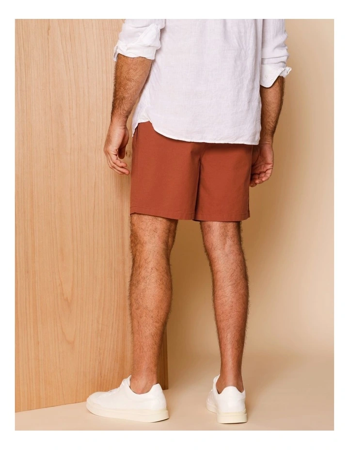 Dean Textured Deck Short in Rust image 5