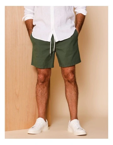 Dean Textured Deck Short in Khaki