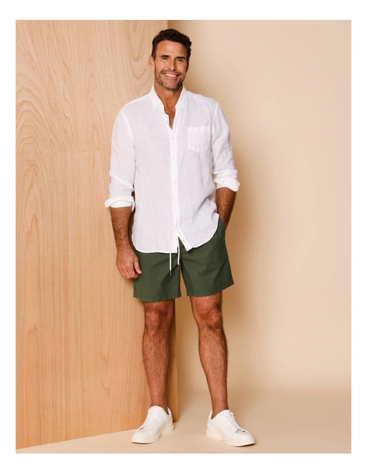 Dean Textured Deck Short in Khaki image 2