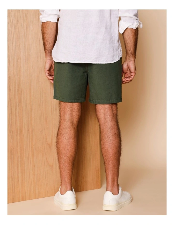 Dean Textured Deck Short in Khaki image 5