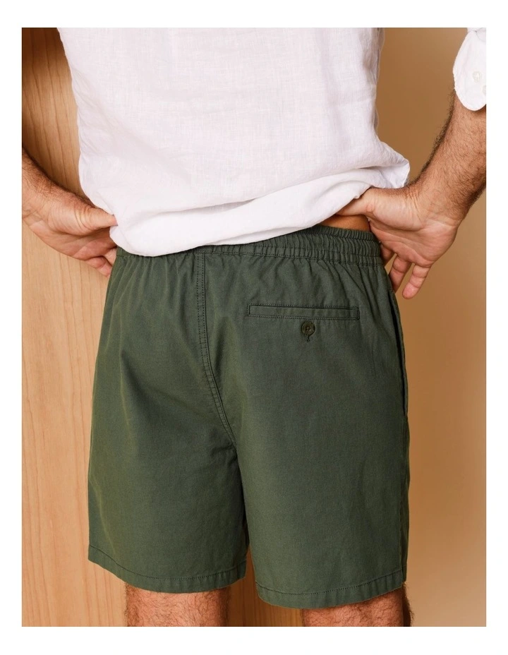 Dean Textured Deck Short in Khaki image 6