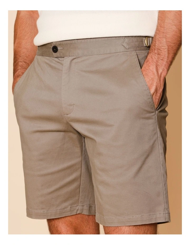 Timothy Tailored Chino Shorts in Tan image 3