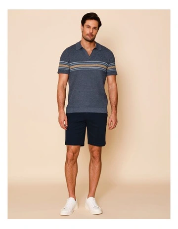 Timothy Tailored Chino Shorts in Navy