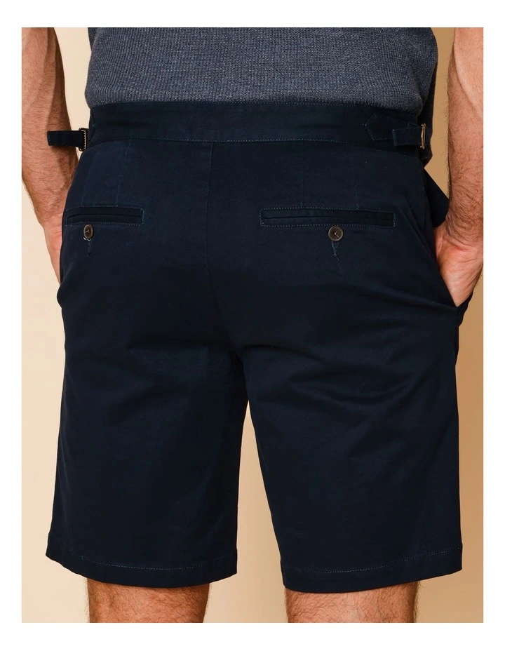 Timothy Tailored Chino Shorts in Navy image 5