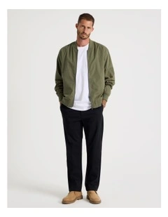 Comfort Elasticated Chino Pant in Black