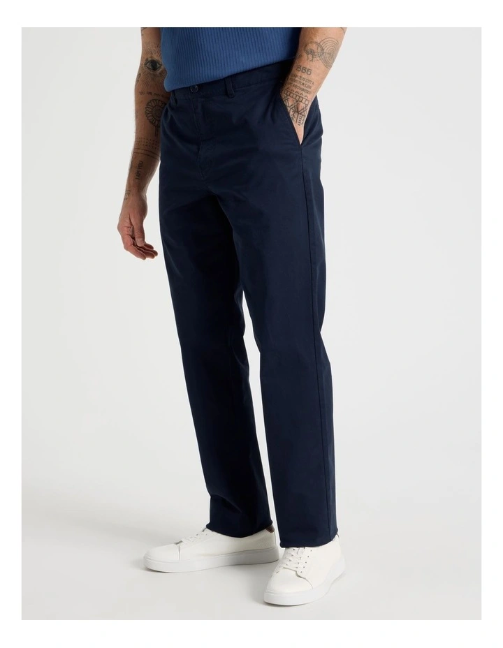 Straight Leg Chino Pant in Navy image 2