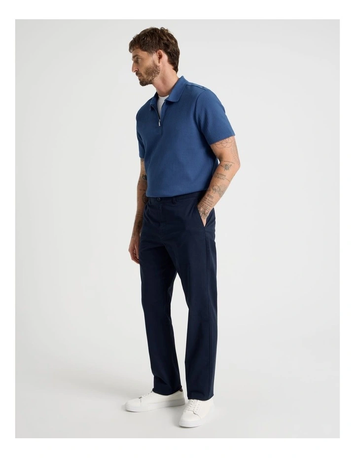 Straight Leg Chino Pant in Navy image 3