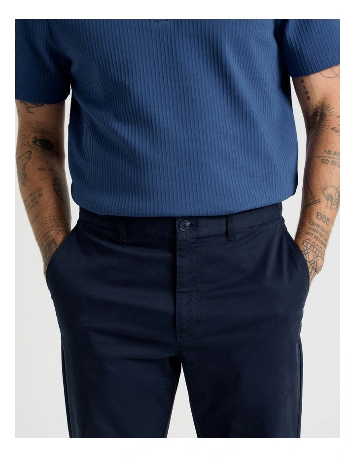 Straight Leg Chino Pant in Navy image 4