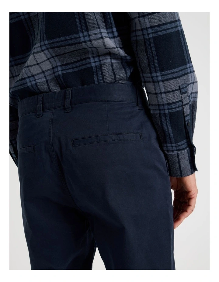 Comfort Elasticated Chino Pant in Navy image 5