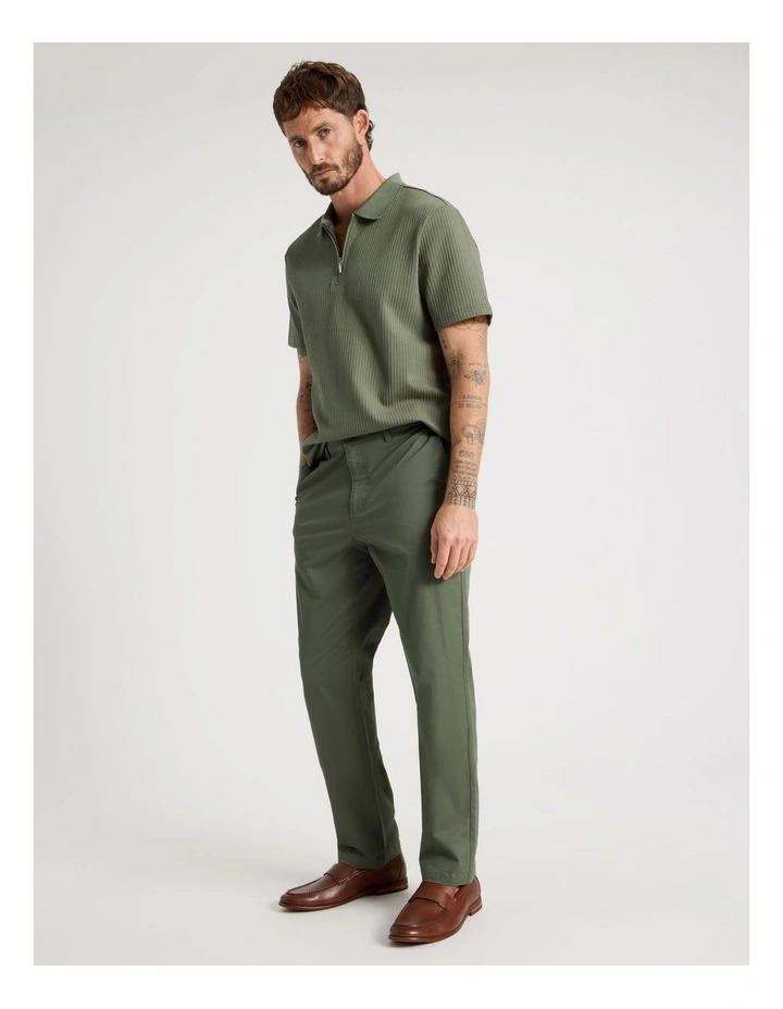 Straight Leg Chino Pant in Olive image 6