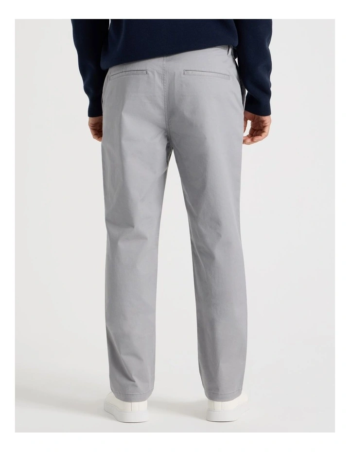 Comfort Elasticated Chino Pant in Steel image 4