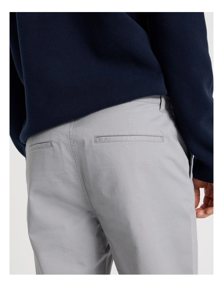 Comfort Elasticated Chino Pant in Steel image 5