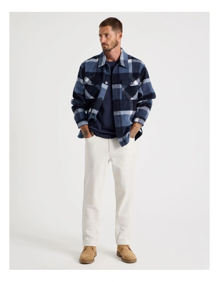 Tech Knit Twill Five Pocket Pants in White image 1