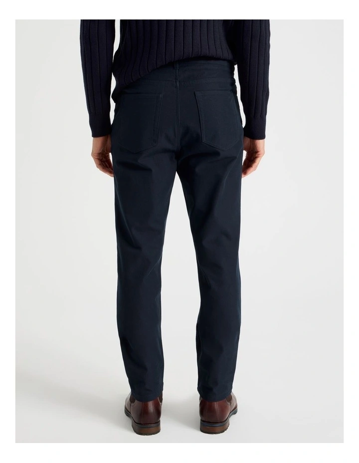 Tech Knit Twill Five Pocket Pants in Navy image 5