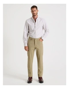 Tech Knit Twill Five Pocket Pants in Taupe