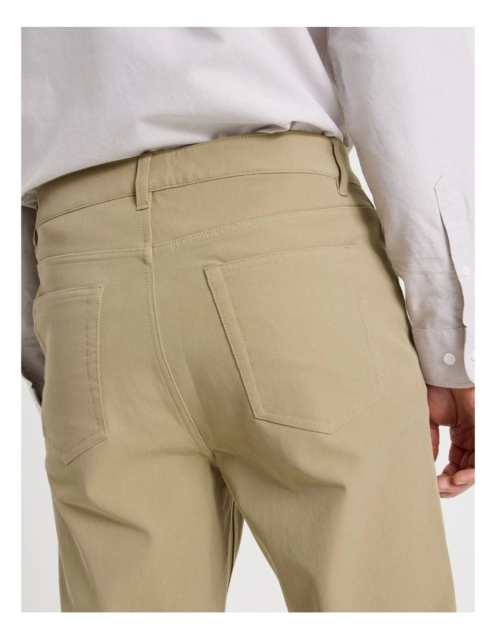 Tech Knit Twill Five Pocket Pants in Taupe image 5