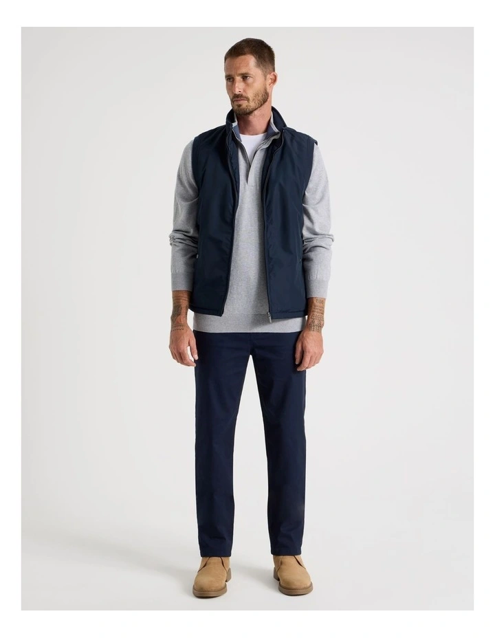 Five Pocket Textured Pants in Navy image 6