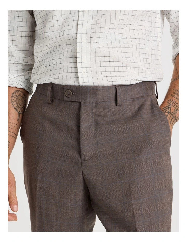 Check Pants in Brown image 3