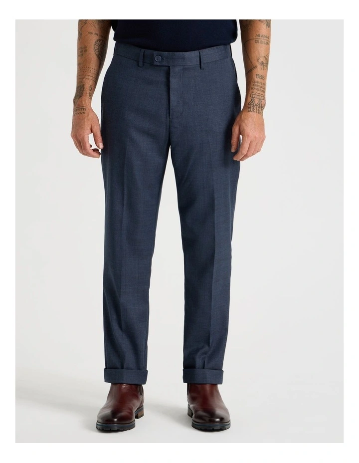 Check Pants in Navy image 2