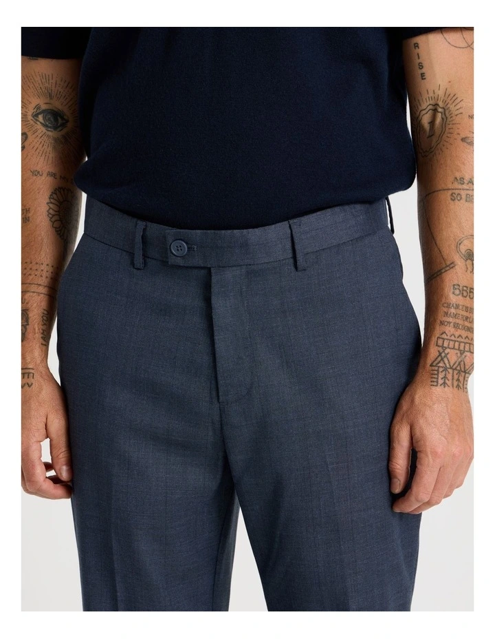 Check Pants in Navy image 3