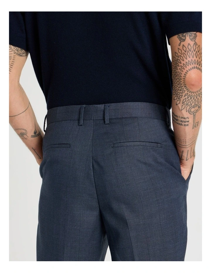 Check Pants in Navy image 5