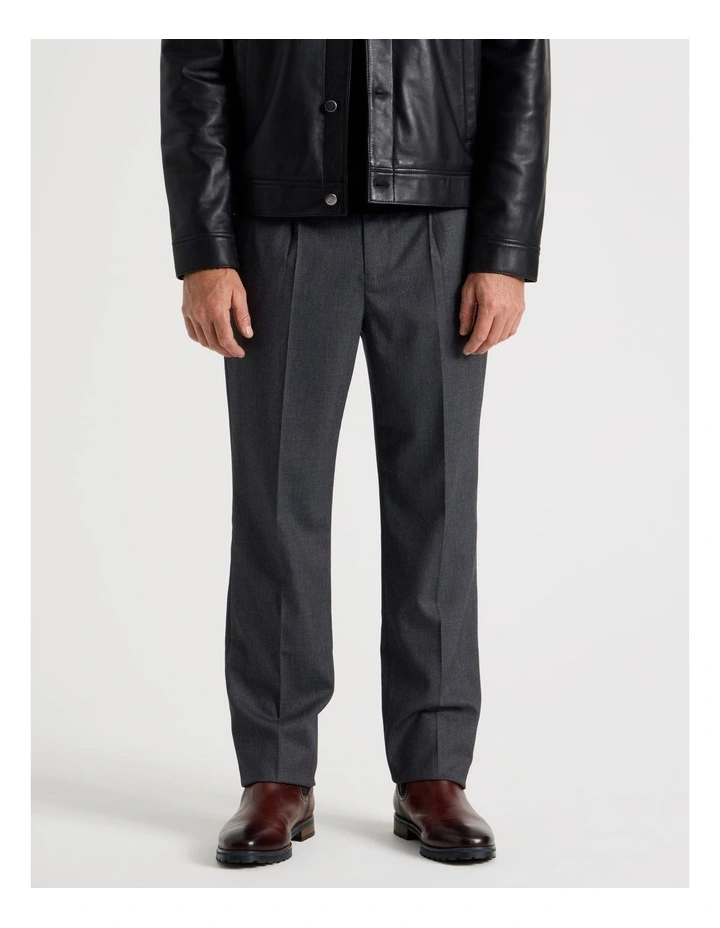 Cuffed Pants in Grey Marle image 2