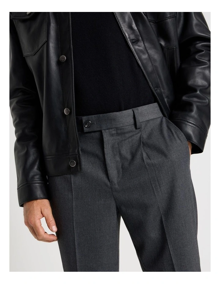 Cuffed Pants in Grey Marle image 3