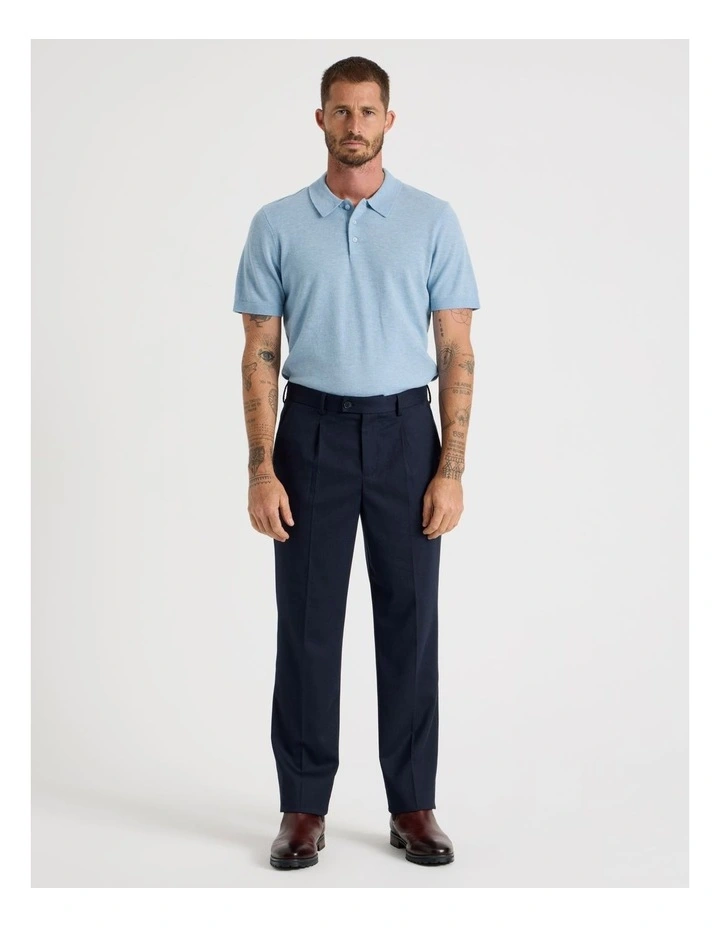 Cuffed Pants in Navy image 6