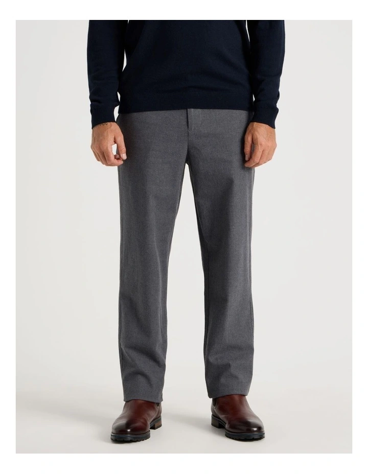 Elastic Back Suit Pants in Charcoal image 2