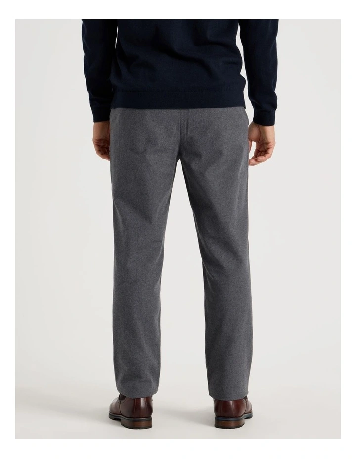 Elastic Back Suit Pants in Charcoal image 3