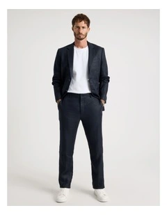 Linen Suit Pants in Navy
