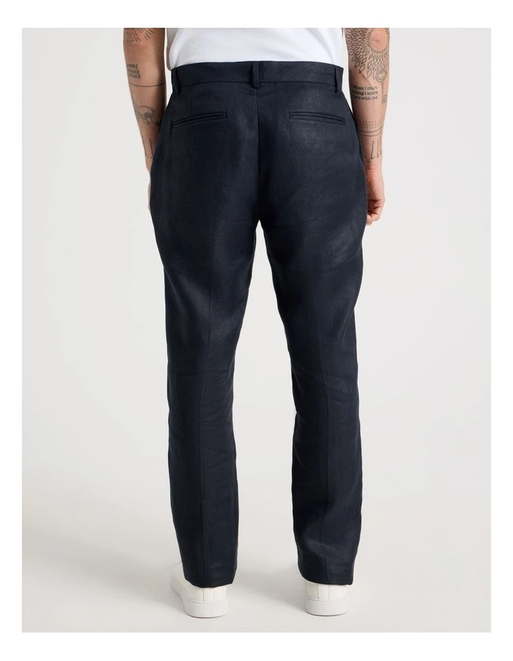 Linen Suit Pants in Navy image 5