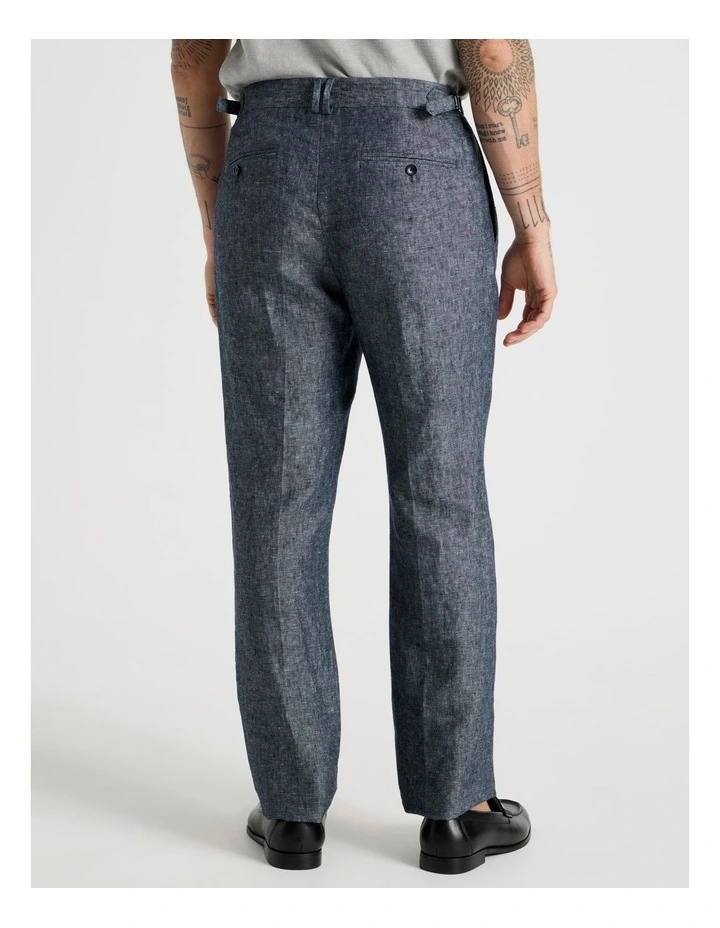 Linen Suit Pants in Indigo image 5
