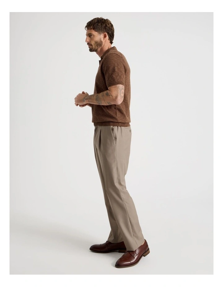 Tailored Pants in Light Brown image 3