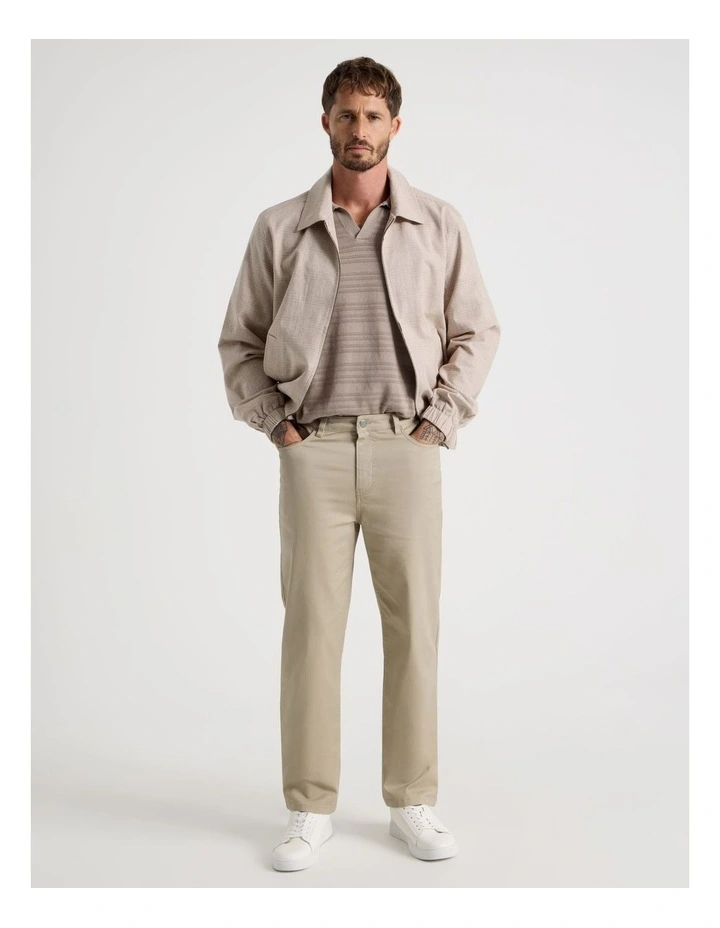 Five Pocket Casual Pant in Sand image 1