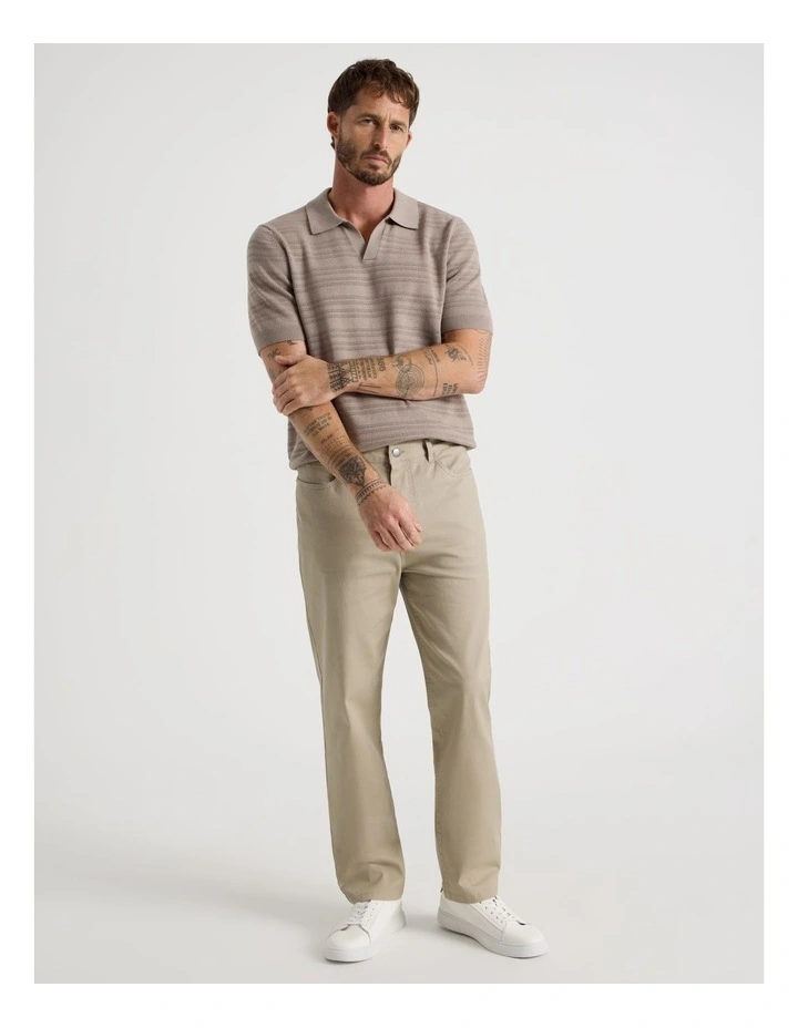 Five Pocket Casual Pant in Sand image 3