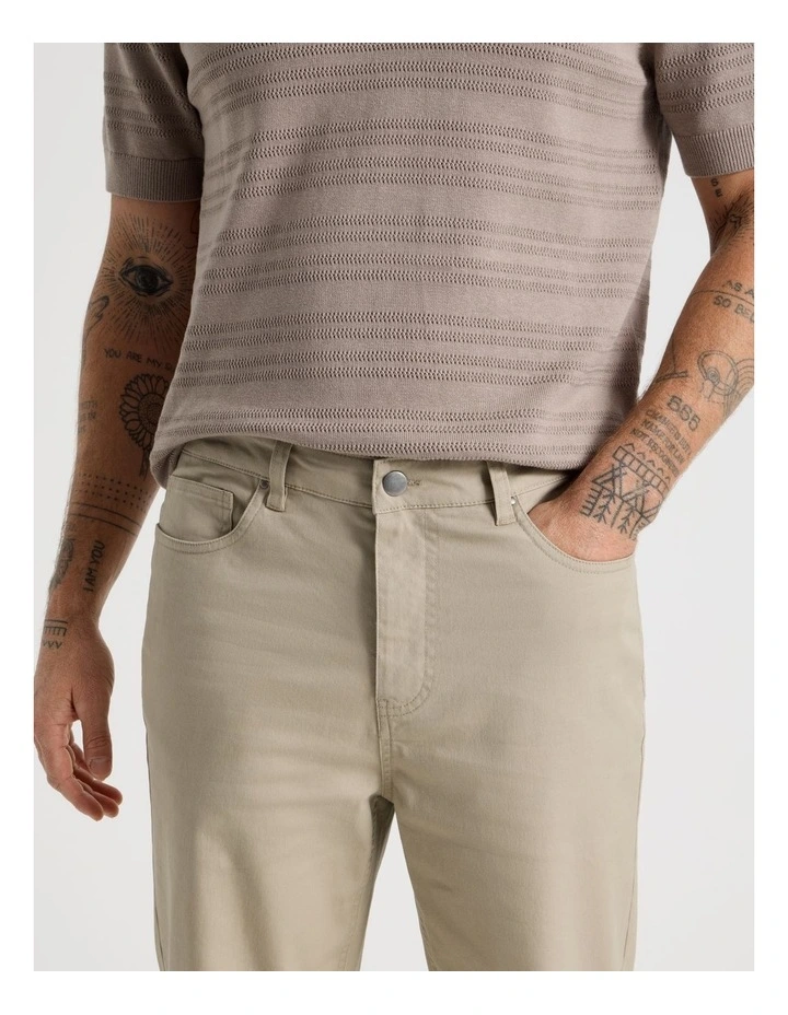Five Pocket Casual Pant in Sand image 4