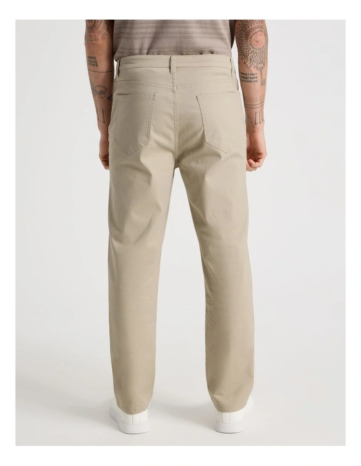 Five Pocket Casual Pant in Sand image 5