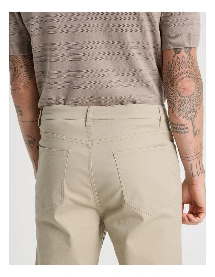 Five Pocket Casual Pant in Sand image 6