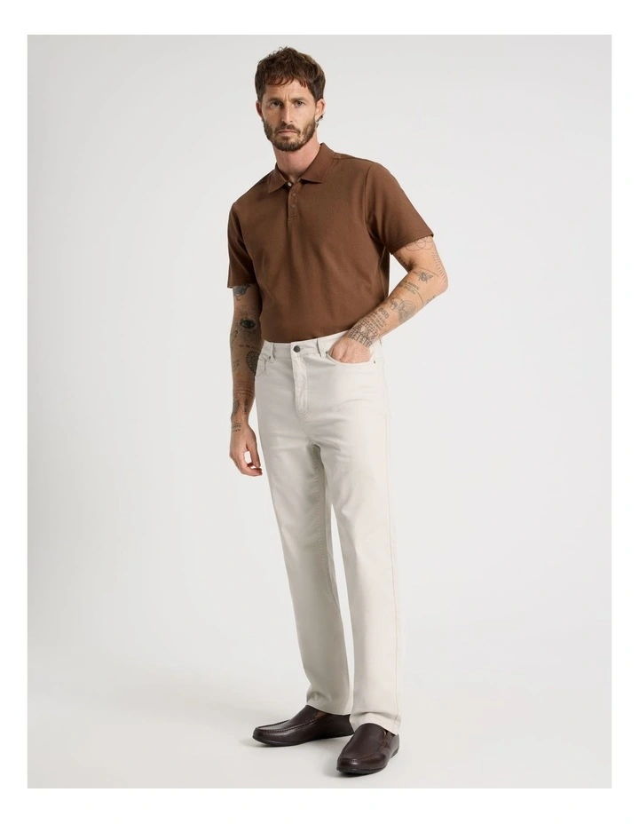 Five Pocket Casual Pant in Silver Grey image 1