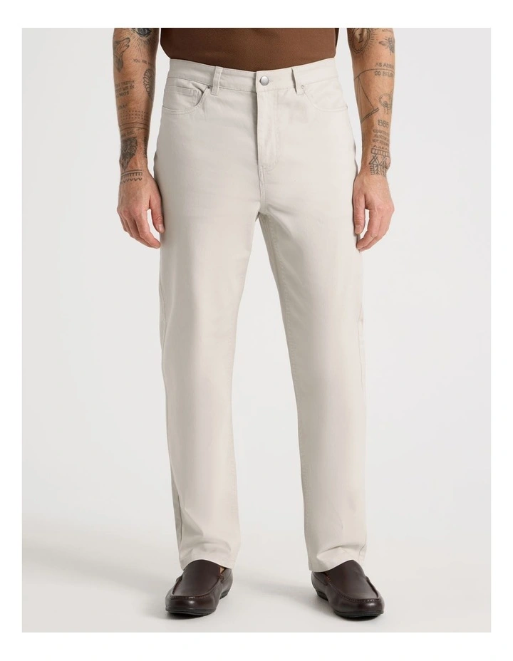 Five Pocket Casual Pant in Silver Grey image 2