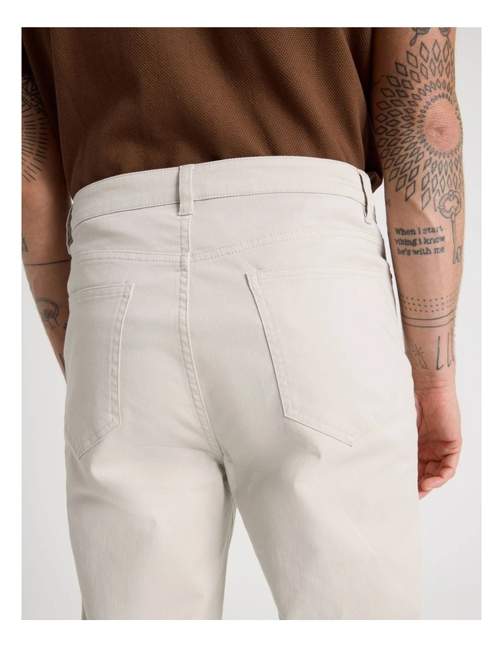 Five Pocket Casual Pant in Silver Grey image 5