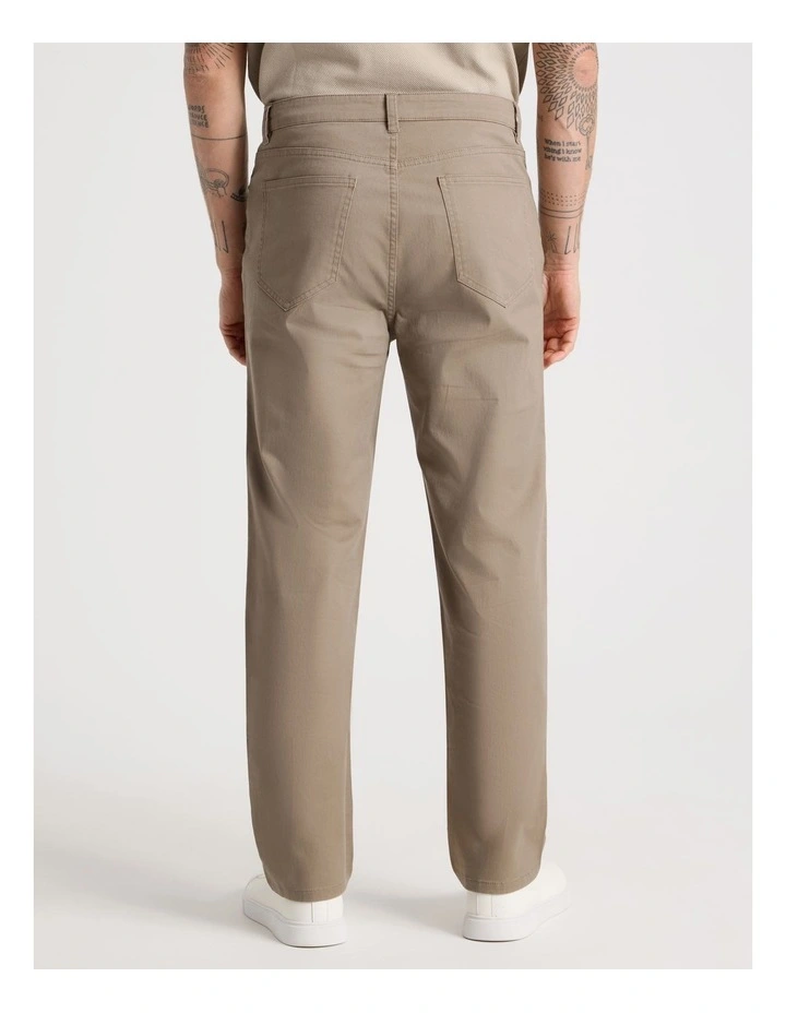 Five Pocket Casual Pant in Light Brown image 5