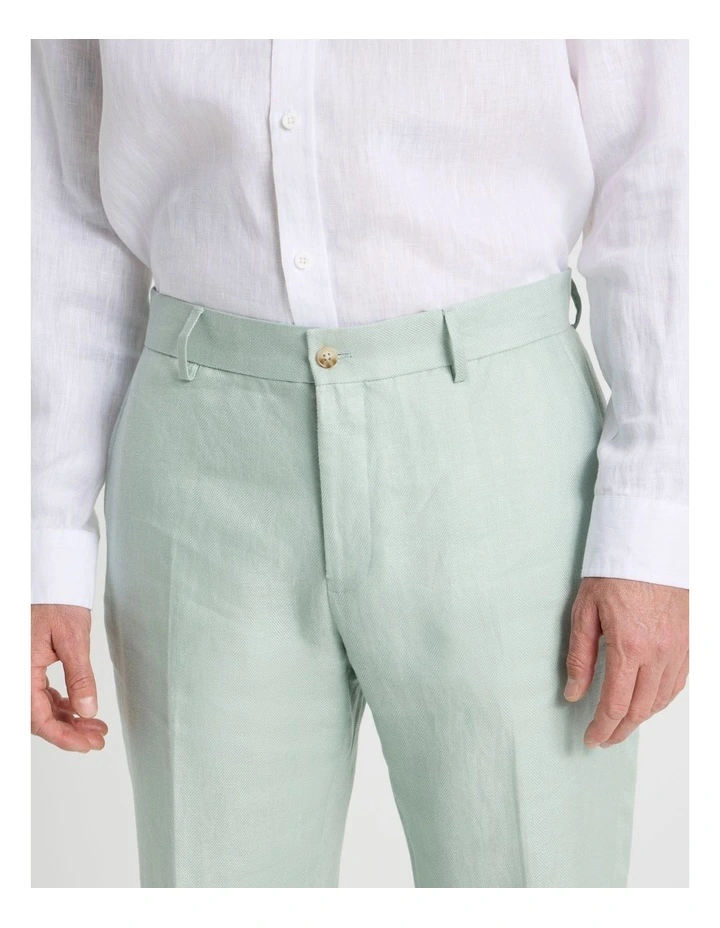 Linen Suit Pants in Seagrass image 4
