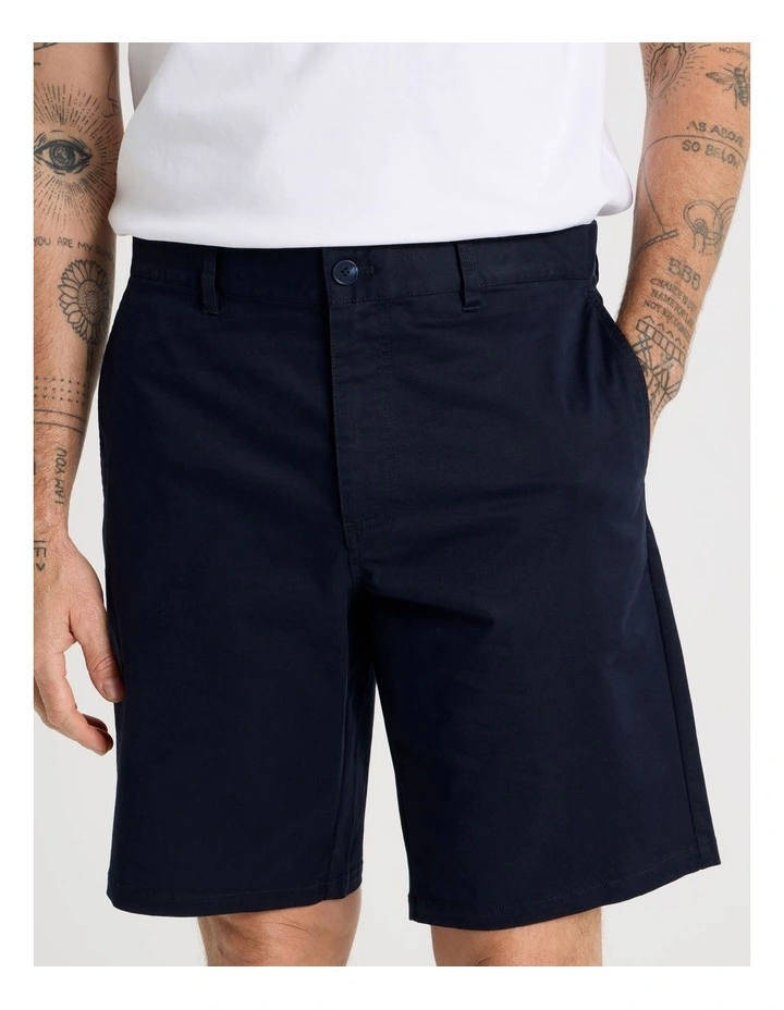 Chino Shorts in Navy image 3