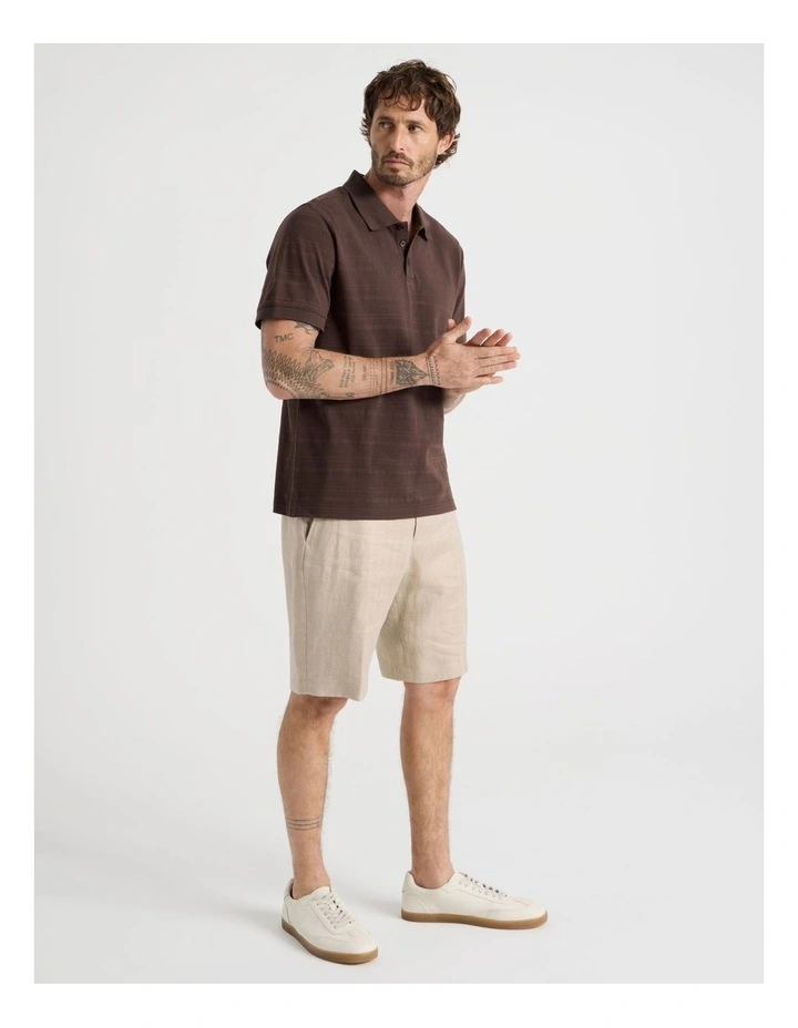 Linen Tailored Shorts in Silver Grey image 1
