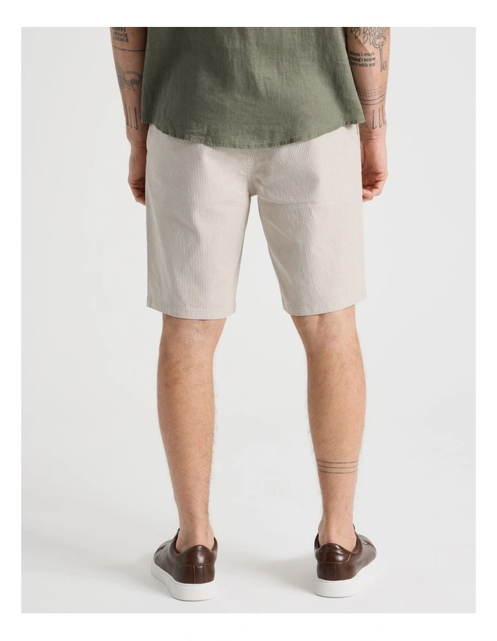 Cotton Short in Sand Stripe image 6