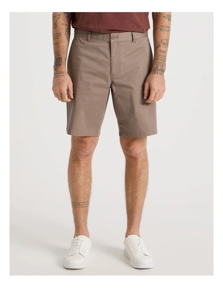 Chino Shorts in Light Brown image 2