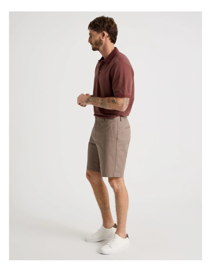 Chino Shorts in Light Brown image 3